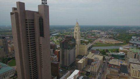 Aerial Ohio Columbus September 2016 4K