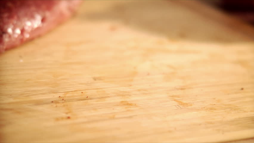 chef seasoning flat-iron steak