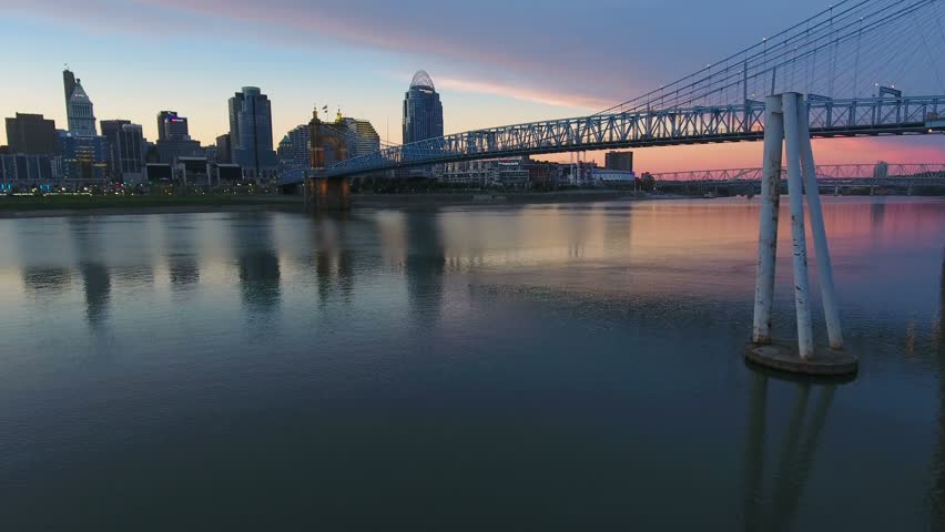 Aerial Ohio Cincinnati September 2016 4K