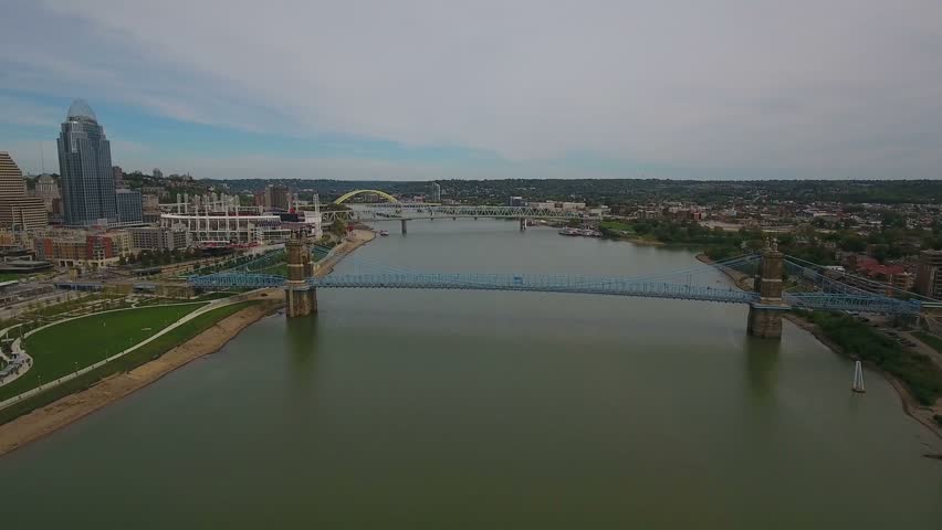 Aerial Ohio Cincinnati September 2016 4K