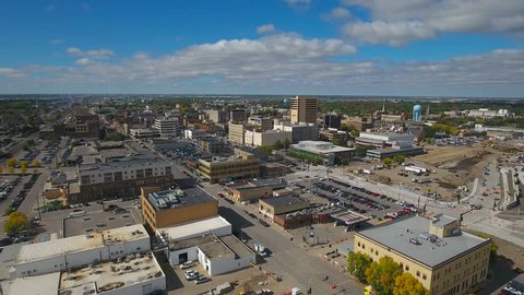 Aerial North Dakota Fargo September 2016 4K