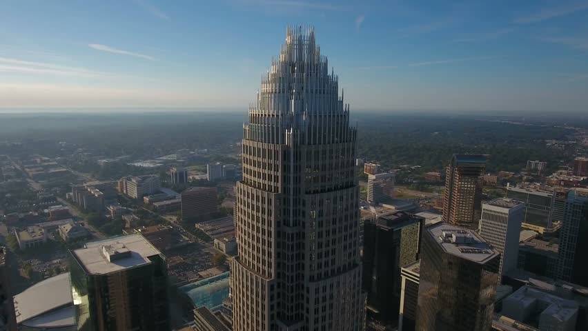 Aerial North Carolina Charlotte September 2016 4K