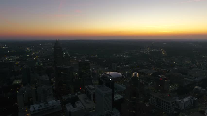 Aerial North Carolina Charlotte September 2016 4K
