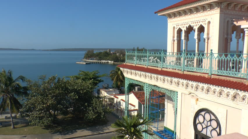 View on Cienfuegos bay from Palacio de Valle, Cuba