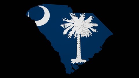 Map State South Carolina Their Flag Stock Vector (Royalty Free) 3020481 ...