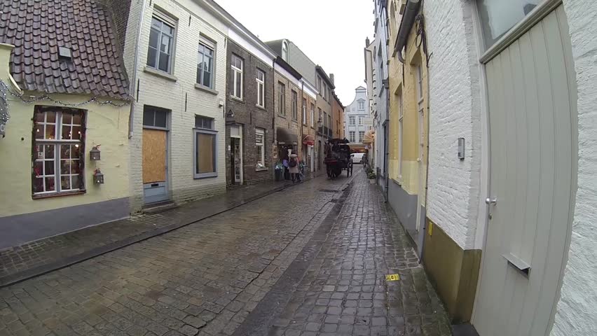 horse carriage in Bruges, Belgium 