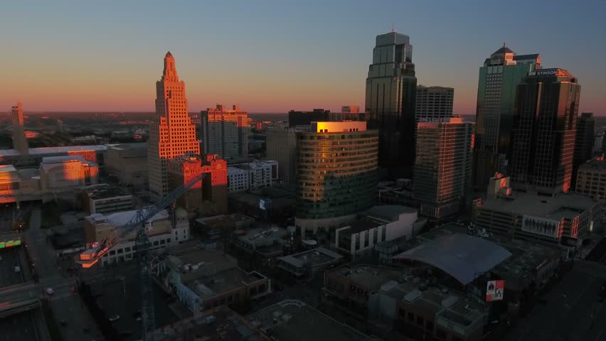 Aerial Missouri Kansas City September 2016 4K