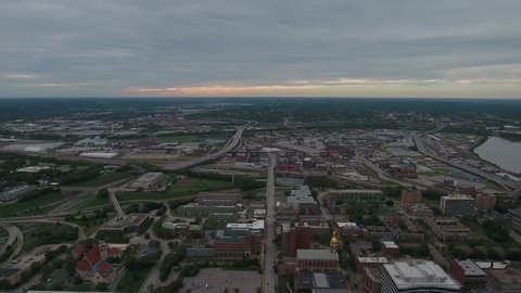 Aerial Missouri Kansas City September 2016 4K