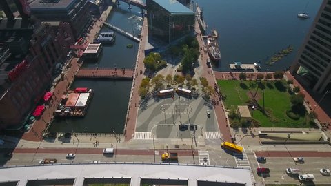 Aerial Maryland Baltimore September 2016 4K