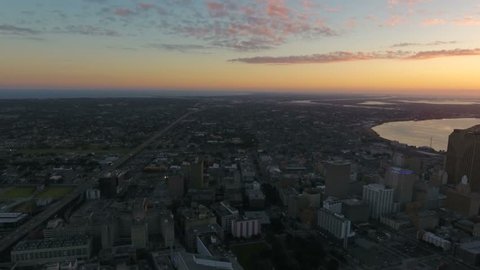 Aerial Louisiana New Orleans September 2016 4K
