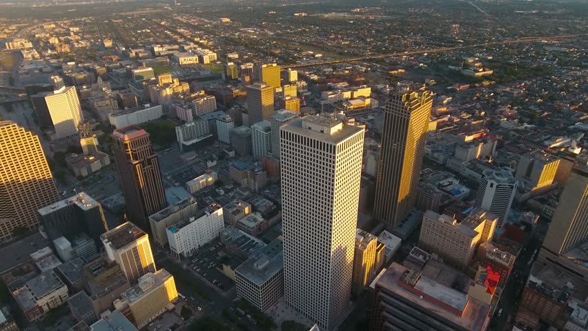 Aerial Louisiana New Orleans September 2016 4K