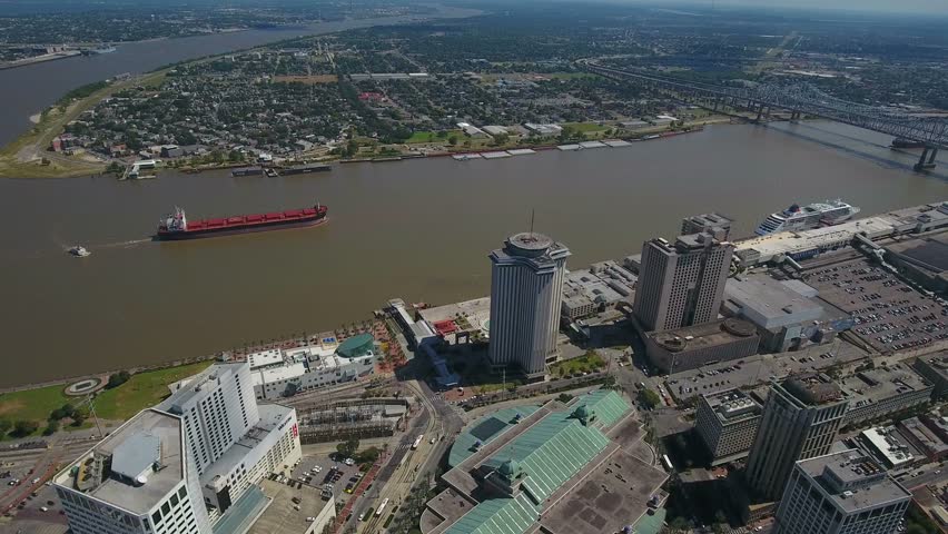Aerial Louisiana New Orleans September 2016 4K