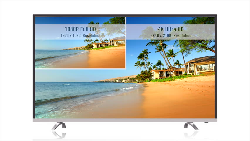 4K Ultra HD vs 1080P Full HD, Television Video Resolutions Comparison