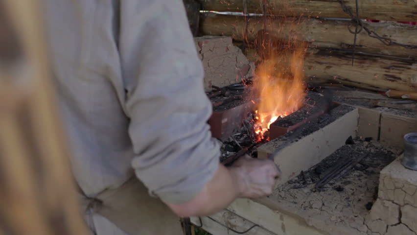 Smith traditional worker. Clip 4.