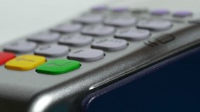 Credit Card Terminal And Payment Using Mobile Phone. - Powered by Shutterstock - Get 15% off with code: PIKWIZARD15