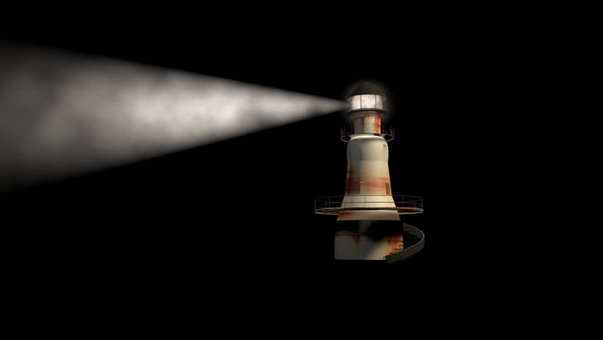 Computer generated old lighthouse W/alpha matte ...

