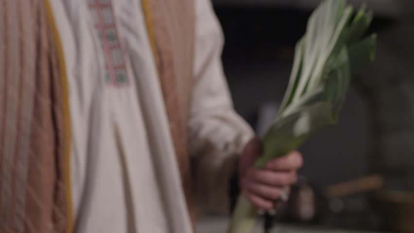 Leek in a man