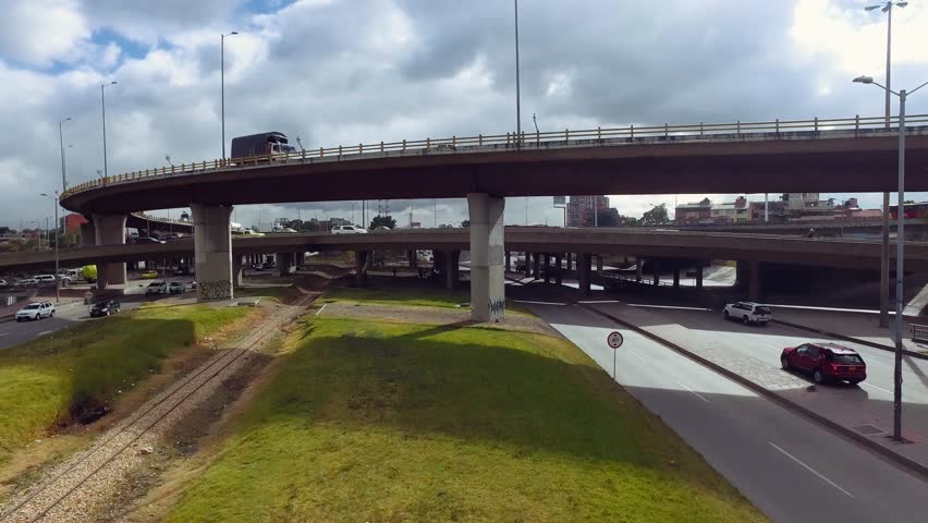 City Highway Overpass Bogota Autopista Norte, Public Transport