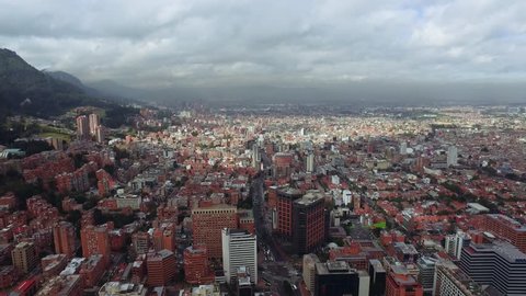 Aerial Cityscape Bogota Colombia 07