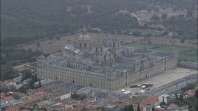 The Escorial Palace In Misty Weather Spain, Escorial, El, Madrid-2007