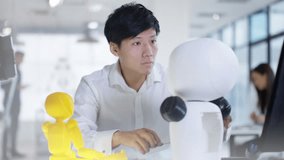 4K Asian electronics engineer working in lab with robot prototype - Powered by Shutterstock - Get 15% off with code: PIKWIZARD15