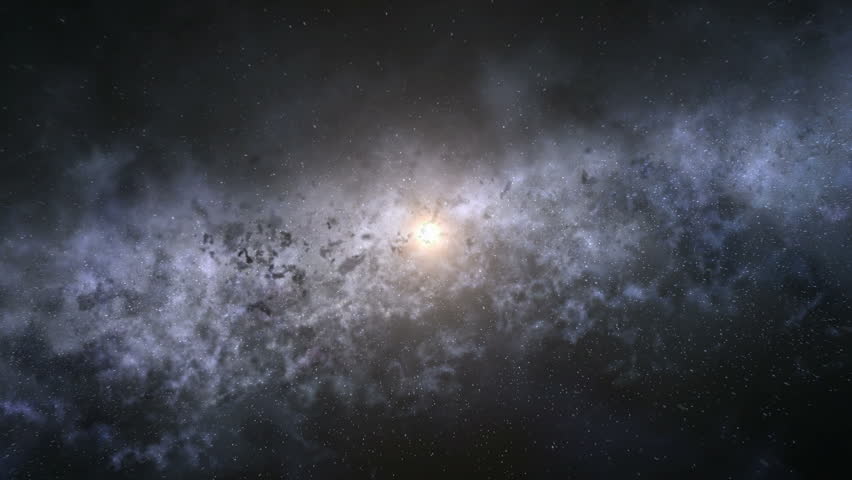 Seamlessly loopable animation of flying to galactic center