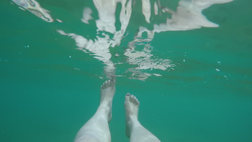 Closeup of Female Swimmers Legs Stock Footage Video (100% Royalty-free