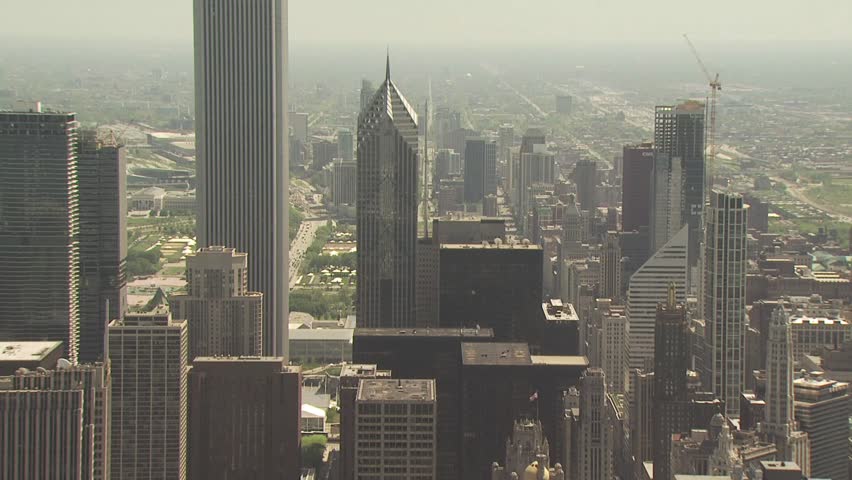 Chicago, Illinois Cityscape on Bright Sunny Day