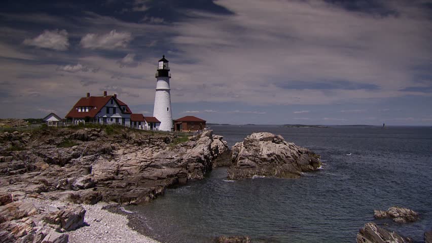 Portland Head Lighthouse Stock Footage Video (100% Royalty-free