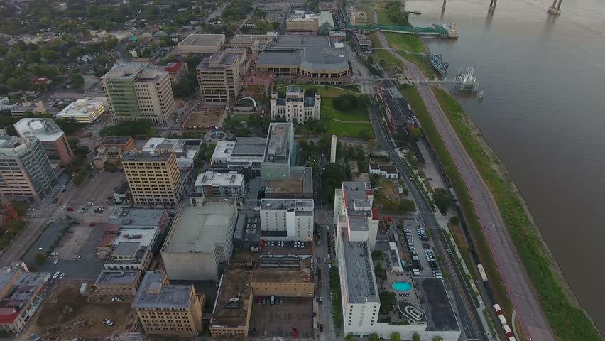 Aerial Louisiana Baton Rouge September 2016 4K