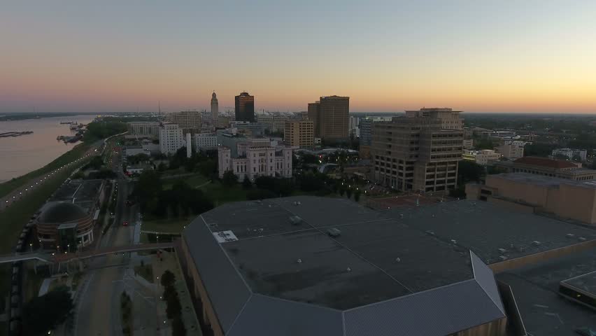 Aerial Louisiana Baton Rouge September 2016 4K