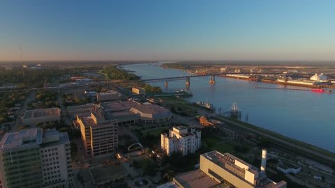 Aerial Louisiana Baton Rouge September 2016 4K