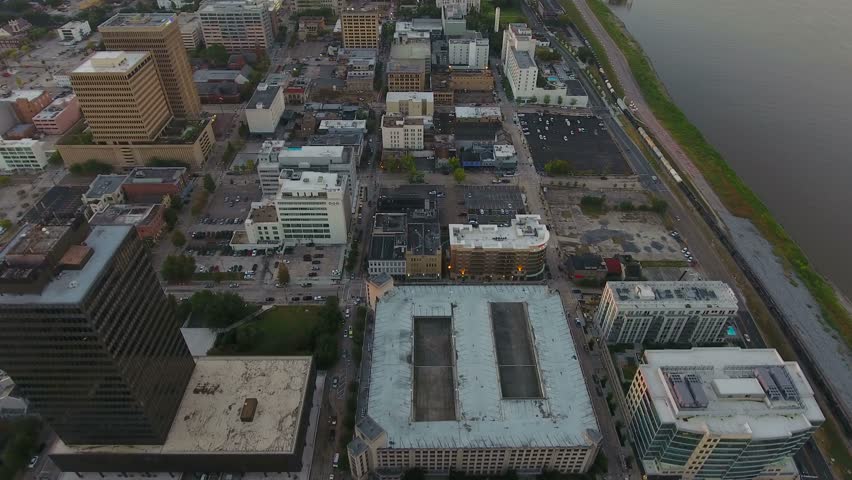Aerial Louisiana Baton Rouge September 2016 4K