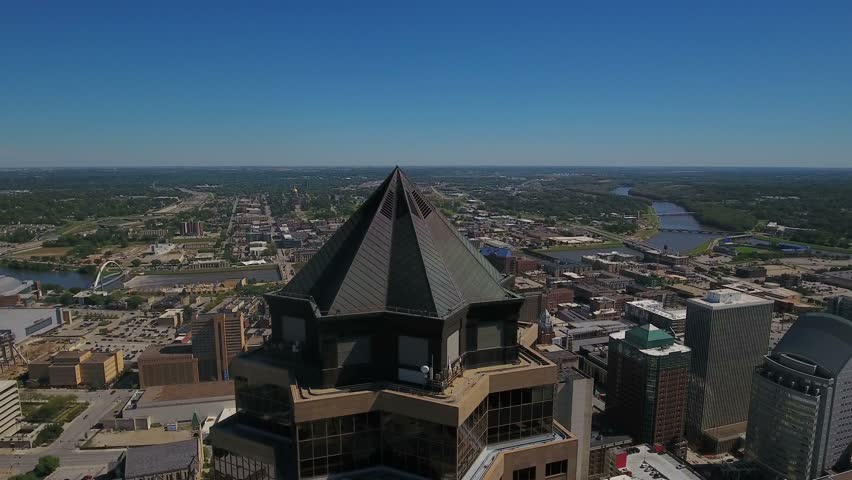 Aerial Iowa Des Moines September 2016 4K