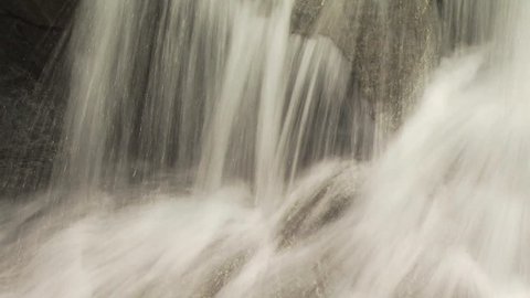 Close Up View of the Bottom Of A Waterfall 