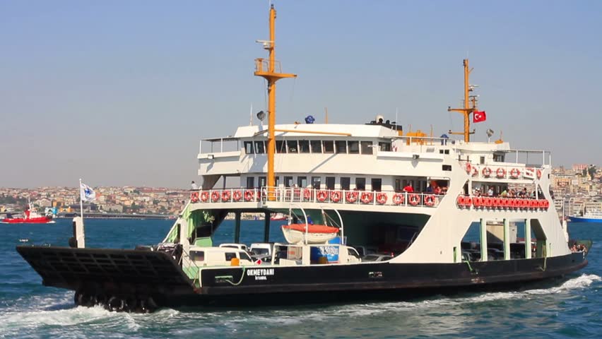 ISTANBUL - JUNE 28: Ro-Ro ship OKMEYDANI on June 28, 2011 in Istanbul.