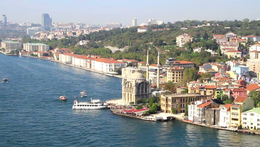 Ortakoy, Istanbul. Aerial view
