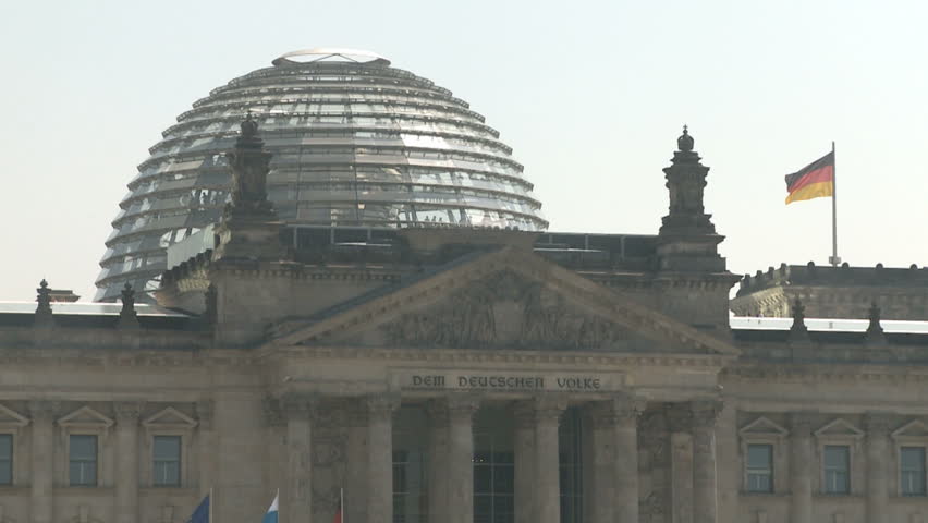BERLIN, GERMANY - JULY 1: Glass Dome of the German Reichstag on July 1, 2009 in