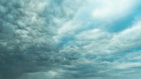 Storm cumulus clouds, time-lapse