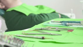 Close-Up Of Dentist Using Dental And Surgical Instruments
Dentist Equipment - Dental Care. good for Video banner