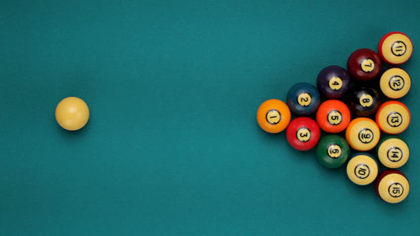 Colorful pool balls