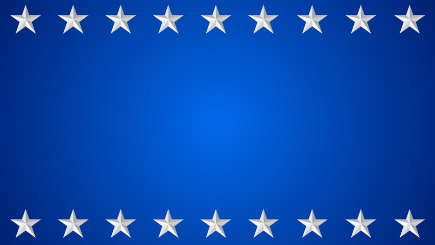 white star border blue background: стоковое видео (без лицензионных платеже...