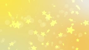 Yellow cartoon background with stars