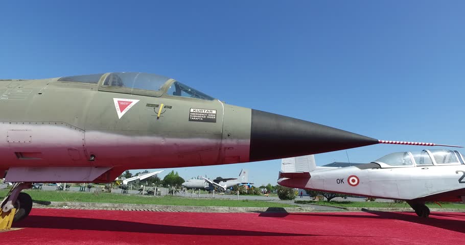 ISTANBUL, TURKEY - 4 APRIL , 2017: Museum of aviation in Istanbul is represented by a large collection of military civil aircraft and also the history of aviation in Turkey