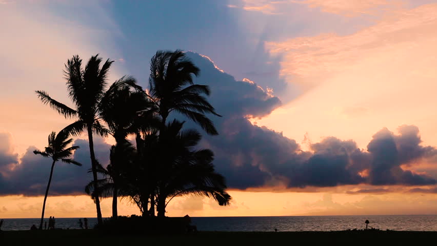 Beautiful Sunset in Hawaii
