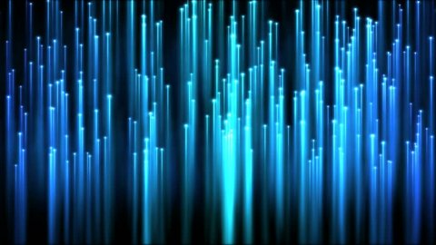Rising Particle Beams Background Animation -  Blue