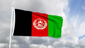 Flag from the Islamic Republic of Afghanistan