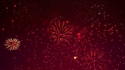
High quality video of fireworks in 4K