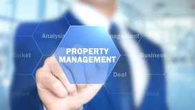 Property Management, Businessman working on holographic interface, Motion - Powered by Shutterstock - Get 15% off with code: PIKWIZARD15