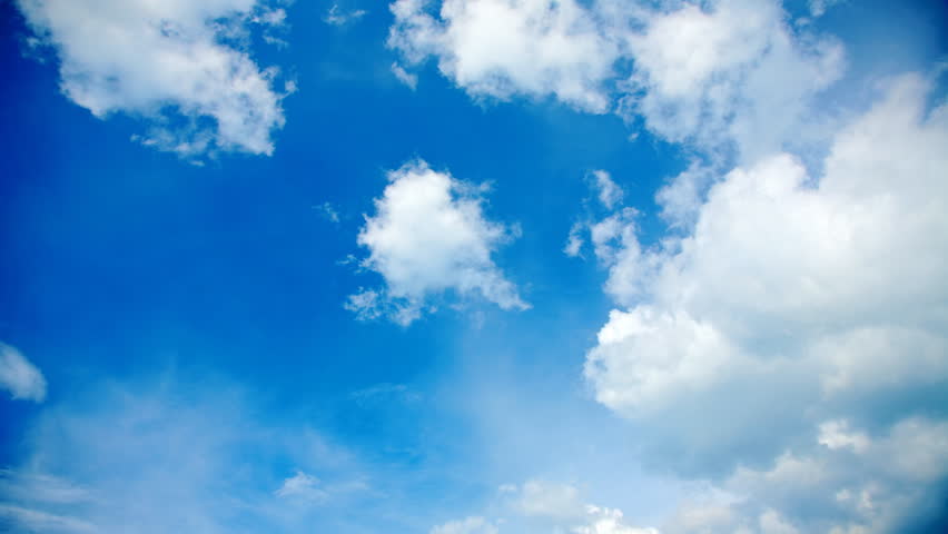 timelapse of blue sky and white clouds